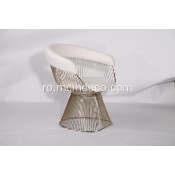 Piele Warren Platner Modern de luat masa